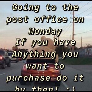 Post office on Monday!
